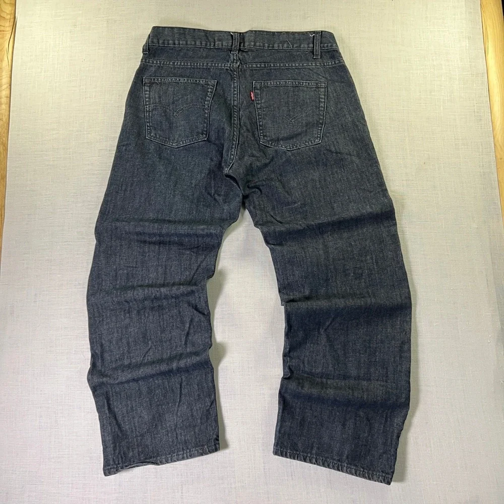 Levi's Boy Baggy 550 Jeans Husky 14 Wide Leg Skater Baggy Dark Relaxed Fit Denim
